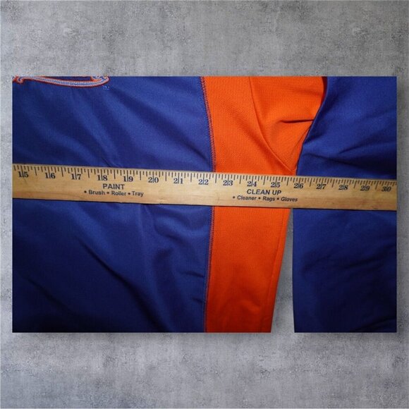 Boombah Houston Astros Pullover Jacket Adult – Blue Orange 1/4 Zip Warm-Up - Picture 15 of 15